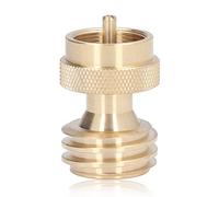 Mtlavishness Adaptateur Petite vanne de Recharge en Laiton convertisseur de gaz pour Camping Petit Adaptateur vanne Adaptateur en Laiton 1lb Compact