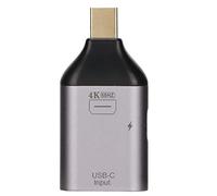 Mtlavishness Adaptateur USB Femelle vers mâle 6,0 × 3,0 × 2,0 4K 60 Hz Adaptateur USB Femelle vers Displayport mâle convertisseur et Adaptateur d'alimentation pour téléphone