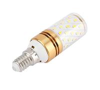 Mtlavishness - ampoule LED épis de maïs E14 12W, blanc chaud pour éclairage décoratif, forme de bougie cylindrique, coque en alliage d'aluminium, AC 85 240V (Blanc chaud 12 watts)