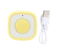 Mtlavishness Anneau Jaune télécommande du Bout de la télécommande du Bouton Bluetooth Rechargeable du Bout de Bluetooth idéal pour l'obturateur de caméra Selfie et Courte vidéo (Jaune)