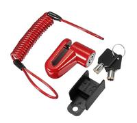 Mtlavishness Antivol Fil d'acier Verrouillage Freins à Disque Remplacement de Casier de Roue pour Scooter électrique Mijia M365 Haute résistance Mini Verrou de sécurité Portable (Rouge)