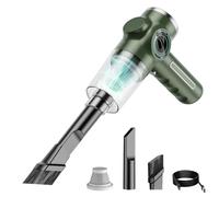 Mtlavishness Aspirateur sans Fil Portable Rechargeable avec Forte Puissance d'aspiration de 6000 Pa, buse Plate et Brosse, Affichage de la Batterie, écran numérique, Filtre (1 Filtre)