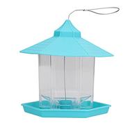 Mtlavishness Automatique mangeoire à Oiseaux Belle Conception de pavillon protégeant Les Oiseaux du Soleil et de la Pluie Portable pour l'extérieur Jardin Patio décoration