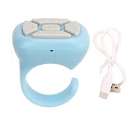 Mtlavishness Bague de télécommande Bluetooth, Facile à Assortir et Longue durée de Vie de la Batterie pour Appareil Photo de téléphone Portable TikTok, obturateur Selfie avec (Bleu)