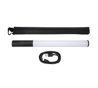 Mtlavishness Baguette lumineuse LED RVB rechargeable avec 12 niveaux de luminosité pour photographie de portrait, éclairage de camping, course de nuit