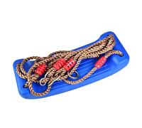 Mtlavishness Balançoire pour Enfant en Plastique courbé pour extérieur, Aire de Jeux pour Enfants, Jardin d'enfants, avec Corde en polypropylène Anti-UV, Boucle réglable à 8 (Bleue)