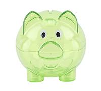 Mtlavishness Banque mignonne Banque d'anniversaire de jouets coloré pour la sauvegarde Gérer adapté pour les décorations de maison 80g 10x8x7cm Rose d'orange bleu vert (Green de petite taille)