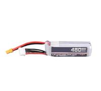 Mtlavishness Batterie Li 450 mAh 75C à Fort grossissement avec connecteur XT30 pour Drone de Course FPV RC Avion quadrirotor hélicoptère Source d'alimentation Haute Performance de (ZS)