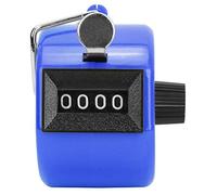 Mtlavishness Berm Compteur Manuel à 4 Chiffres avec Bouton en Plastique pour réinitialiser l'outil de comptage Portable avec Crochet Rouge