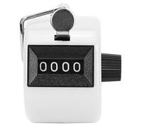 Mtlavishness Berm Compteur Manuel à 4 Chiffres avec Bouton en Plastique pour réinitialiser l'outil de comptage Portable avec Crochet Rouge
