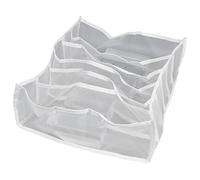 Mtlavishness Boîte de Rangement pour sous-vêtements avec 1 Cellule, tiroir Pliable en Maille Respirante pour Soutiens-Gorge, Chaussettes, sous-vêtements, t-Shirts, cosmétiques et (6 emplacements)