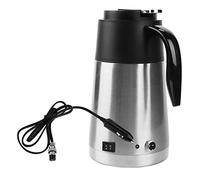 Mtlavishness Bouilloire électrique de voiture 12 V/24 V avec isolation sous vide en acier inoxydable 304, couvercle scellé pour eau bouillante, café, lait en poudre, œufs durs, (Gros camion 24V)