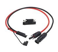 Mtlavishness Câble Adaptateur Panneau Solaire vers SAE Câble d'extension Solaire pour connecteur PV avec Capuchon étanche 10 AWG Câble Adaptateur Solaire SAE 0,60 m Câble de