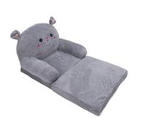 Mtlavishness Canapé Pliant 2 en 1 pour Enfants en Forme de Dessin animé, Peluche Courte et Douce, 2 Couches d'éponge, canapé Convertible Ouvert pour Lire, Jouer, Dormir dans la (2 Niveaux)