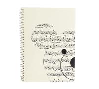 Mtlavishness Carnet De Notation Musicale 50 Pages Papier De Qualité Haute Ligne De Portée Claire Idéal Pour Composition Et Pratique Musicale En Studio Ou À La Maison