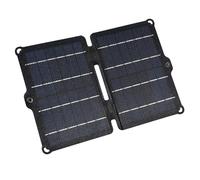 Mtlavishness Chargeur solaire pliable portable avec panneau solaire EtfE 21 W avec double module solaire en silicone polycristallin haute efficacité USB pour randonnée en plein (8w)