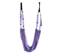 Mtlavishness Civière de jambe de porte avec boucles Sangle d'étirement de jambe élastique pour l'entraînement du bas du dos Équipement d'exercice polyvalent avec fixation de porte (Violette)