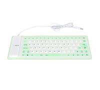 Mtlavishness Clavier en Silicone Léger Portable Et Silencieux pour Pc Clavier USB Filaire 85 Touches Doux Et Confortable Idéal Bureau Maison