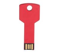 Mtlavishness Clé USB en alliage d'aluminium rouge avec design en forme de clé, robuste, durable, économique, grand stockage et rapide pour voiture et maison, 8 Go (64 Go)