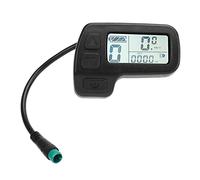 Mtlavishness Compteur électrique à écran LCD 24 V 36 V 48 V Connecteur pour vélo électrique Affichage de données Multifonctionnel avec Suivi du kilométrage de l'engrenage de