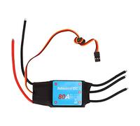 Mtlavishness Contrôleur de vitesse ESC 80 A sans balais pour bateau RC avec système de refroidissement par eau, fonction d'inversion de sortie BEC 5 V 5 A et apprentissage