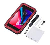 Mtlavishness Coque en silicone IP68 en alliage de zinc rouge pour protéger votre précieux X contre les dommages causés par l'eau et les chutes accidentelles dans toutes les situations, cette coque est