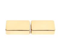 Mtlavishness Couverture de pick-up de guitare électrique Matériel en laiton de conception fermée pour une qualité sonore claire dans la guitare jouant avec 2 pcs et deux bobines (Gold)