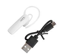 Mtlavishness Crochet d'oreille véritable Bluetooth Business Portable dans l'oreillette (Blanc)