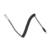 Mtlavishness DC vers BMPCC 4K 2PIN Plug Power Coiled Cable for BlackMagic Cinema Battery Durable and Long Lasting with Gold Plated Broches for Fast Stable Transmission (Straight Head)