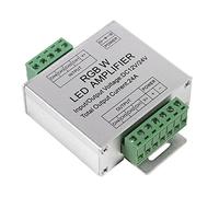 Mtlavishness DC12 24V 24a RGBW Amplificateur 4 canaux Circuit de Sortie en Aluminium Shell Strip LED Controller idéal pour Les événements de Vacances Exposition Exposition étend