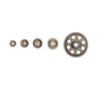 Mtlavishness Diff différentiel principal engrenage droit en métal 64T engrenages de moteur 17T 21T 26T 29T ensemble de preuve pour 10 véhicules RC de camion