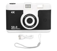 Mtlavishness Digital Camera 1080p 50MP Haute définition Double Lens Wireless 16x Digital Zoom Anti-Shake idéal pour la Photographie vidéo Vloggging Travel Weddings et Plus avec 2 (Noir)