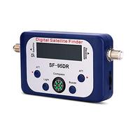 Mtlavishness Digital Satellite Finder Mesure de résistance précise rétroéclairage Bleu pour Une Conception Professionnelle de la Nuit Grande Affichage d'écran LCD intégré la Plage