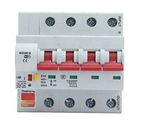 Mtlavishness Disjoncteur intelligent WiFi Bluetooth 4P Interrupteur à distance AC 400 V avec verrouillage de sécurité pour la maison (80A)