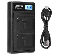 Mtlavishness Dual Charger pour la caméra NB10L avec écran d'affichage LCD et Protection Contre Les surcharges idéal pour Les Voyages et la Photographie en Plein air Charge Deux