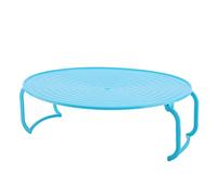 Mtlavishness en plastique multifonctionnel four -ondes chauffage en couches en couches à 2 niveaux plateau de cuisson alimentaire avec lignes de interrupteur de trépied pliables (Bleu)