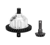 Mtlavishness Engrenage différentiel de remplacement pour voiture TRAXXAS 1 10 MAXX RC 37T 13T Kit d'engrenage de différentiel arrière rouge Construction en métal haute performance (Argent)