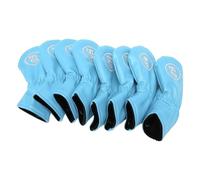 Mtlavishness Ensemble de Couvre-têtes en Fer pour Club de Golf en PU Souple, 48 50 52 54 56 58 60 62, Ensemble de 8 pièces, Bleu Clair (Bleu Clair)