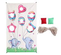 Mtlavishness Ensemble de Jeu de Lancer d'intérieur avec Sac de Sable et Rideau de Porte pour Jeu de fête en Famille et Adulte