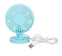 Mtlavishness Fan de bureau portable ultra silencieux avec 2 options de vitesse et un réglage de 45 degrés idéal pour le bureau est disponible en taille en option blanche ou bleue (Bleu)