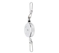 Mtlavishness Fishing Gear Porte-clés élastique en Corde Anti-Perte avec Boucle rétractable bilatérale, Porte-clés en Corde en Acier pour Petits Accessoires de pêche, élastique