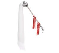 Mtlavishness Fouet à poussière Prêle Mouche Prêle Fouet Poignée avec fil de nylon de qualité supérieure et poignée Fujiki pour les jeux de scène d'arts martiaux bouddhistes