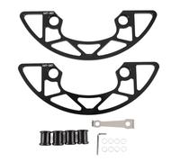 Mtlavishness Garde de vélo de Montagne 34-36T Garde spéciale pour Dents positives et négatives 104BCD Couvercle de Protection de pignon à Disque Unique CG27 Couleur Titane (Noire)