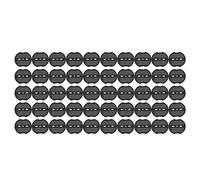 Mtlavishness Garden Stakes Joint 100 Pcs en Plastique Paysage agrafes avec 2 Trous Design pour Tenir Plus Robuste barrière Tissu Gazon clôtures Fils extérieurs 6.6cm diamètre 2mm (50pcs)