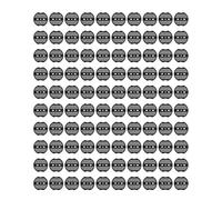 Mtlavishness Garden Stakes Joint 100 Pcs en Plastique Paysage agrafes avec 2 Trous Design pour Tenir Plus Robuste barrière Tissu Gazon clôtures Fils extérieurs 6.6cm diamètre 2mm (100pcs)