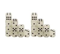 Mtlavishness Glowing Dice Cubes de dés en Plastique Lumineux à 6 Faces 20 pièces Dés de Jeu de Table avec Point Noir pour boîtes de Nuit KTV Entertainment Jeux de société Glow in
