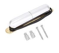 Mtlavishness Gold Alnico V Magnet Rouge à lèvres Micro pour guitares électriques à installation facile Robuste Matériau durable adapté aux guitares électriques et trois (Argent)