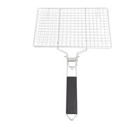 Mtlavishness Grille à poisson pliable et amovible en acier inoxydable 304, panier à légumes, support à griller portable, accessoires de barbecue pour poisson, viande, légumes,