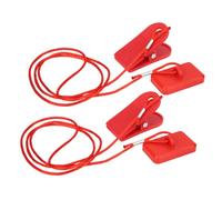 Mtlavishness Interrupteur de sécurité pour Machine de Course, clé magnétique de Verrouillage, Accessoire Universel, Clip rectangulaire, Dispositif de Protection Automatique pour