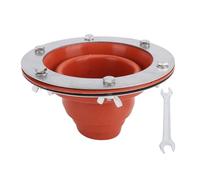 Mtlavishness Kit de prise de poêle pour tente, clignotant de toit en silicone haute température compatible avec les sections de tuyaux à triple paroi pour tentes cloches, yourtes, (Orange)